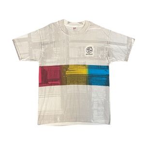 Vintage Intel Inside Pentium Processor All Over Print Colorful Shirt Mens XL